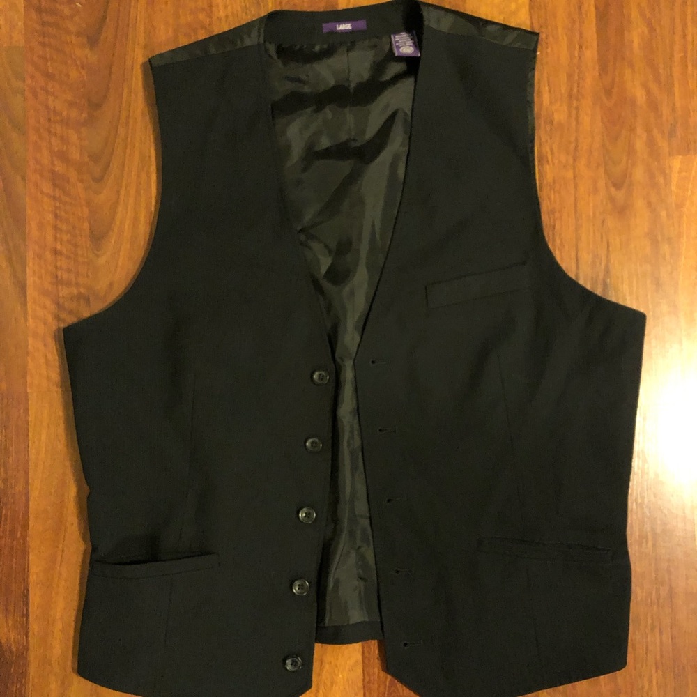 American Rag mens suit vest black size large